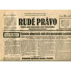 Rudé právo (17.9.1930) - staré noviny, 1. republika Rudé právo (17.9.1930) - staré noviny, 1. republika