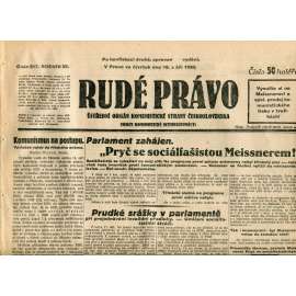 Rudé právo (18.9.1930) - staré noviny, 1. republika Rudé právo (18.9.1930) - staré noviny, 1. republika