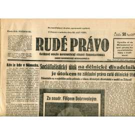 Rudé právo (20.9.1930) - staré noviny, 1. republika Rudé právo (20.9.1930) - staré noviny, 1. republika