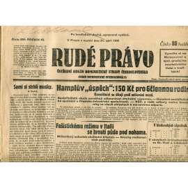 Rudé právo (21.9.1930) - staré noviny, 1. republika Rudé právo (21.9.1930) - staré noviny, 1. republika