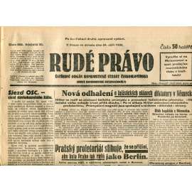 Rudé právo (24.9.1930) - staré noviny, 1. republika Rudé právo (24.9.1930) - staré noviny, 1. republika