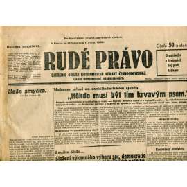 Rudé právo (1.10.1930) - staré noviny, 1. republika Rudé právo (1.10.1930) - staré noviny, 1. republika