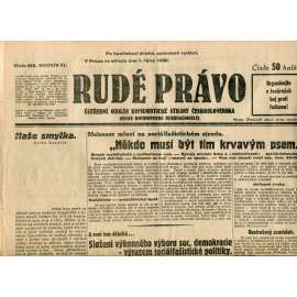 Rudé právo (1.10.1930) - staré noviny, 1. republika Rudé právo (1.10.1930) - staré noviny, 1. republika
