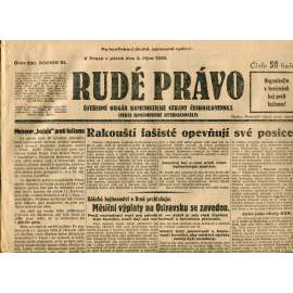 Rudé právo (3.10.1930) - staré noviny, 1. republika Rudé právo (3.10.1930) - staré noviny, 1. republika