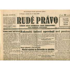 Rudé právo (3.10.1930) - staré noviny, 1. republika