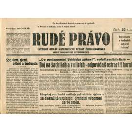 Rudé právo (4.10.1930) - staré noviny, 1. republika