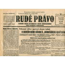Rudé právo (8.10.1930) - staré noviny, 1. republika