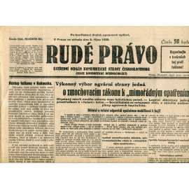 Rudé právo (8.10.1930) - staré noviny, 1. republika Rudé právo (8.10.1930) - staré noviny, 1. republika