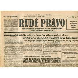 Rudé právo (10.10.1930) - staré noviny, 1. republika Rudé právo (10.10.1930) - staré noviny, 1. republika
