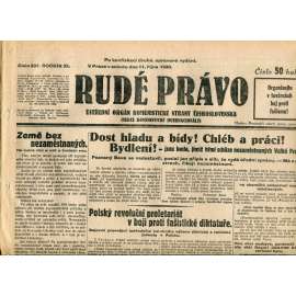 Rudé právo (11.10.1930) - staré noviny, 1. republika Rudé právo (11.10.1930) - staré noviny, 1. republika