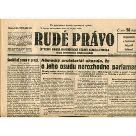 Rudé právo (15.10.1930) - staré noviny, 1. republika