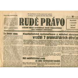 Rudé právo (22.10.1930) - staré noviny, 1. republika Rudé právo (22.10.1930) - staré noviny, 1. republika