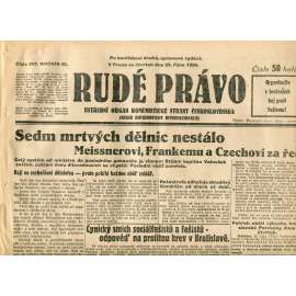 Rudé právo (23.10.1930) - staré noviny, 1. republika Rudé právo (23.10.1930) - staré noviny, 1. republika