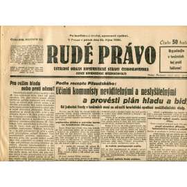 Rudé právo (24.10.1930) - staré noviny, 1. republika Rudé právo (24.10.1930) - staré noviny, 1. republika