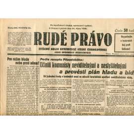 Rudé právo (24.10.1930) - staré noviny, 1. republika Rudé právo (24.10.1930) - staré noviny, 1. republika