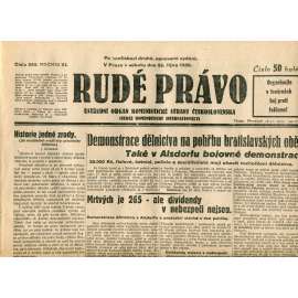 Rudé právo (25.10.1930) - staré noviny, 1. republika Rudé právo (25.10.1930) - staré noviny, 1. republika