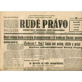 Rudé právo (28.10.1930) - staré noviny, 1. republika Rudé právo (28.10.1930) - staré noviny, 1. republika