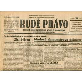 Rudé právo (30.10.1930) - staré noviny, 1. republika Rudé právo (30.10.1930) - staré noviny, 1. republika