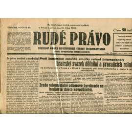 Rudé právo (31.10.1930) - staré noviny, 1. republika Rudé právo (31.10.1930) - staré noviny, 1. republika
