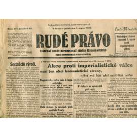 Rudé právo (1.8.1930) - staré noviny, 1. republika Rudé právo (1.8.1930) - staré noviny, 1. republika