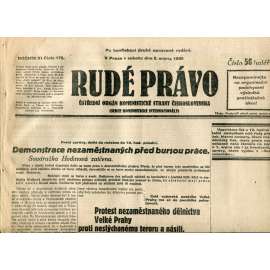 Rudé právo (2.8.1930) - staré noviny, 1. republika Rudé právo (2.8.1930) - staré noviny, 1. republika