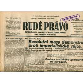 Rudé právo (3.8.1930) - staré noviny, 1. republika Rudé právo (3.8.1930) - staré noviny, 1. republika