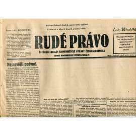 Rudé právo (5.8.1930) - staré noviny, 1. republika Rudé právo (5.8.1930) - staré noviny, 1. republika