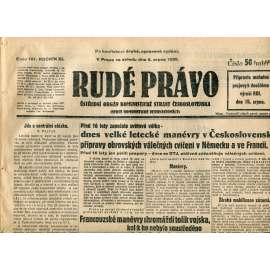 Rudé právo (6.8.1930) - staré noviny, 1. republika Rudé právo (6.8.1930) - staré noviny, 1. republika