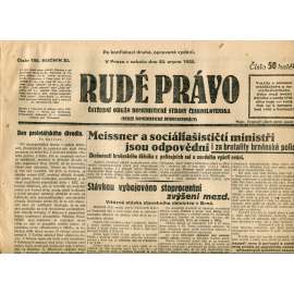 Rudé právo (23.8.1930) - staré noviny, 1. republika Rudé právo (23.8.1930) - staré noviny, 1. republika