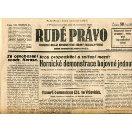 Rudé právo (17.7.1930) - staré noviny, 1. republika Rudé právo (17.7.1930) - staré noviny, 1. republika