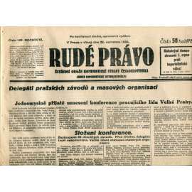 Rudé právo (22.7.1930) - staré noviny, 1. republika Rudé právo (22.7.1930) - staré noviny, 1. republika