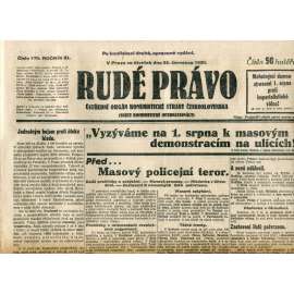 Rudé právo (24.7.1930) - staré noviny, 1. republika Rudé právo (24.7.1930) - staré noviny, 1. republika