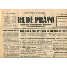 Rudé právo (13.6.1930) - staré noviny, 1. republika Rudé právo (13.6.1930) - staré noviny, 1. republika