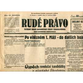Rudé právo (4.5.1930) - staré noviny, 1. republika Rudé právo (4.5.1930) - staré noviny, 1. republika