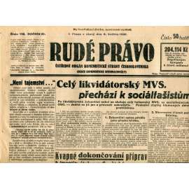 Rudé právo (6.5.1930) - staré noviny, 1. republika Rudé právo (6.5.1930) - staré noviny, 1. republika