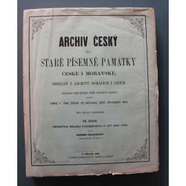Archiv český, čili, Staré písemné památky české i moravské sebrané z archivů domácích i cizích. Díl XXXIII, Registra soudu komorního z let 1524-1526 (listiny, archivní prameny, pomocné vědy historické, Jagellonci)