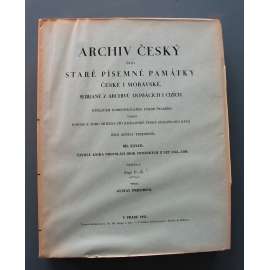 Archiv český, čili, Staré písemné památky české i moravské, sebrané z archivů domácích i cizích. Díl XXXVII, Čtvrtá kniha provolací desk dvorských z let 1453-1480 (Desky dvorské, listiny, archiválie, pomocné vědy historické)