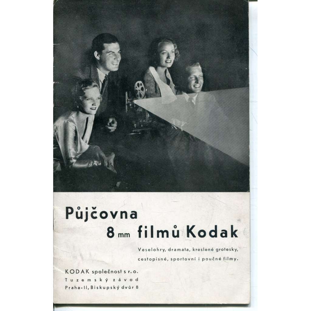 Půjčovna 8 mm filmů Kodak. Veselohry, dramata, kreslené grotesky, cestopisné, sportovní i poučné filmy