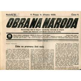 Obrana národa 11.3.1938 (antisemitské, protibolševické noviny)
