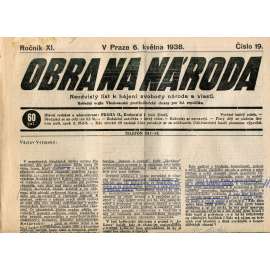 Obrana národa 6.5.1938 (antisemitské, protibolševické noviny)