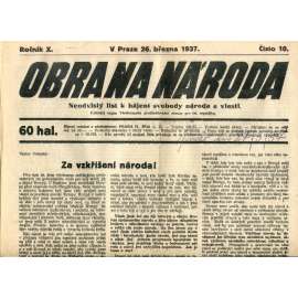 Obrana národa 26.3.1937 (antisemitismus, antisemitské, protibolševické noviny)