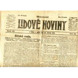 Lidové noviny 29.6.1917 (staré noviny) Lidové noviny 29.6.1917 (staré noviny)