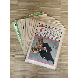 Sedmička, ročník VI., čísla 8-10, 11 (není kompl.), 12-14, 17 a 18/1968. Ročník V., číslo 32/1972 a ročník III., číslo 40/1970 (knvolut časopisů)