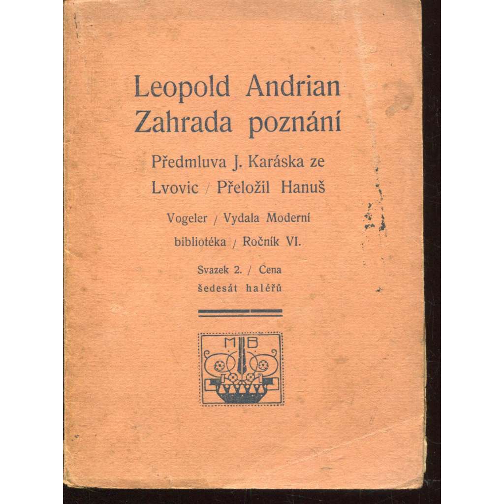 Zahrada poznání (ed. Moderní bibliotéka)