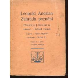 Zahrada poznání (ed. Moderní bibliotéka) Zahrada poznání (ed. Moderní bibliotéka)