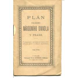 Plán velkého Národního divadla v Praze (Národní divadlo, Praha, 1884) Plán velkého Národního divadla v Praze (Národní divadlo, Praha, 1884)