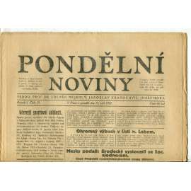 Pondělní noviny 15.9.1924 (noviny, 1. republika) Pondělní noviny 15.9.1924 (noviny, 1. republika)