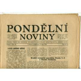 Pondělní noviny 13.10.1924 (noviny, 1. republika) Pondělní noviny 13.10.1924 (noviny, 1. republika)