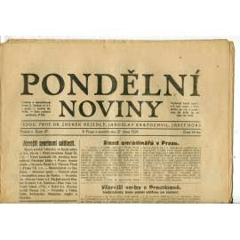 Pondělní noviny 27.10.1924 (noviny, 1. republika) Pondělní noviny 27.10.1924 (noviny, 1. republika)