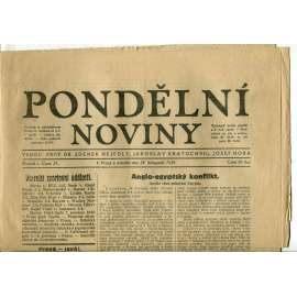 Pondělní noviny 24.11.1924 (noviny, 1. republika) Pondělní noviny 24.11.1924 (noviny, 1. republika)